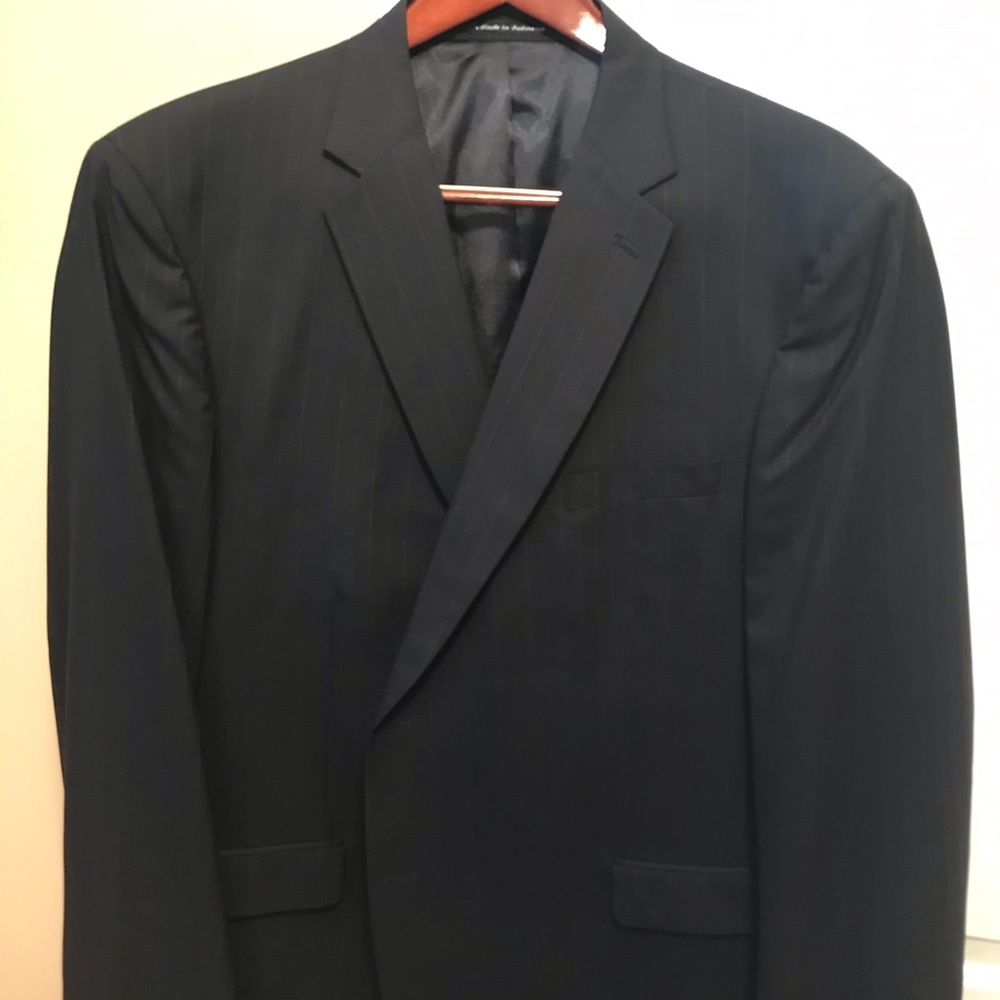 Austin Reed Black Pinstripe Sport Coat Size 54L.